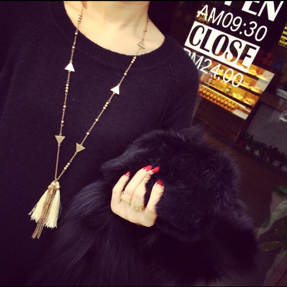 Tassel long necklace